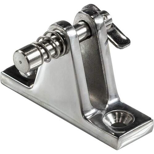 Кронштейн палубный 90 град с подпружинненым штифтом ровное основание 1167₽