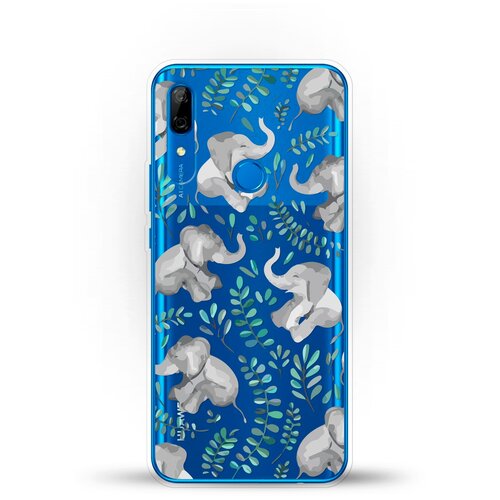 фото Силиконовый чехол узор из слонов на huawei p smart z andy & paul