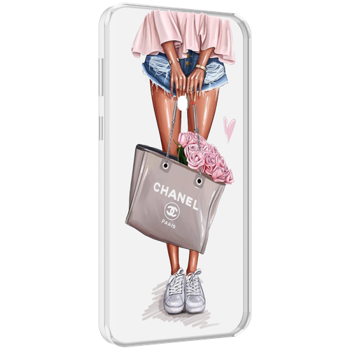 Чехол MyPads Девушка-с-сумкой женский для Meizu 16 Plus / 16th Plus задняя-панель-накладка-бампер