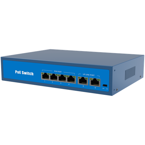 POE коммутатор 60W, 4+2 порта, IEEE 802.3af/at type A,10/100Mbps, SECTEC ST-SG42-POE