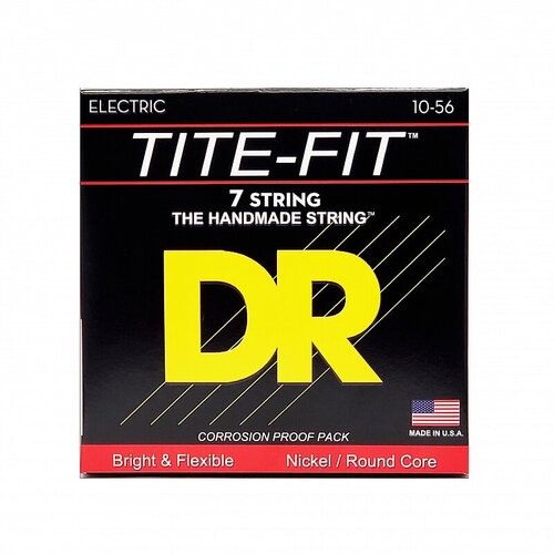 Струны для электрогитар DR MT7-10 TITE-FIT струны для электрогитар dr jh 10 56 tite fit