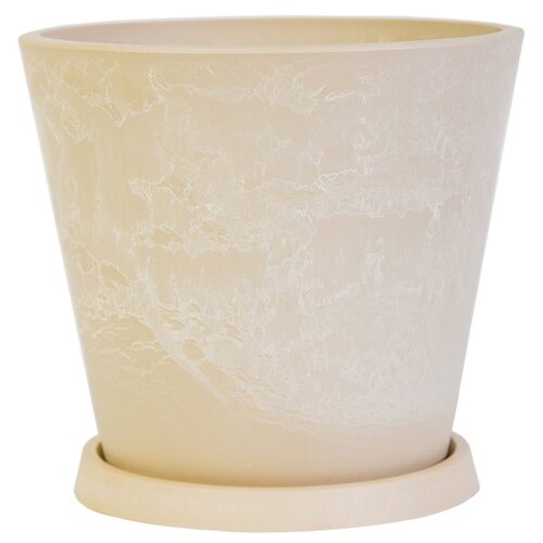 Горшок GreenShip H-11T20, 3л, 20x18 см, 20x20x18 см, бежевый