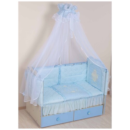 Комплект в кроватку Арт. 48 голубой