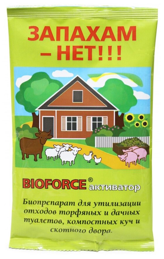 Средство для септиков и вгребных ям BIOFORCE Активатор (80г) - фотография № 1