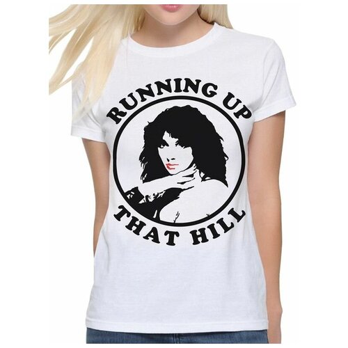 Футболка Design Heroes Kate Bush - Running Up That Hill Женская Белая 3XL