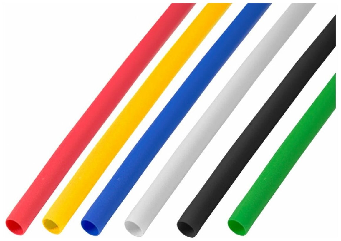 Термоусаживаемые трубки REXANT 35/175 набор пять цветов упаковка 50  по 1 м