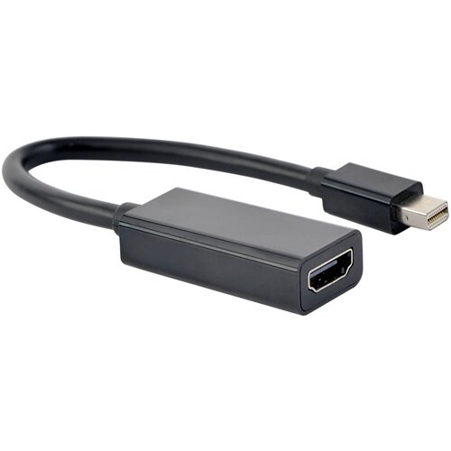 Переходник/адаптер Cablexpert Mini DisplayPort - HDMI (A-mDPM-HDMIF-02), 1 шт., черный переходник cablexpert minidisplayport hdmi 20m 19f кабель 15 см черный пакет a mdpm hdmif 02 16206448