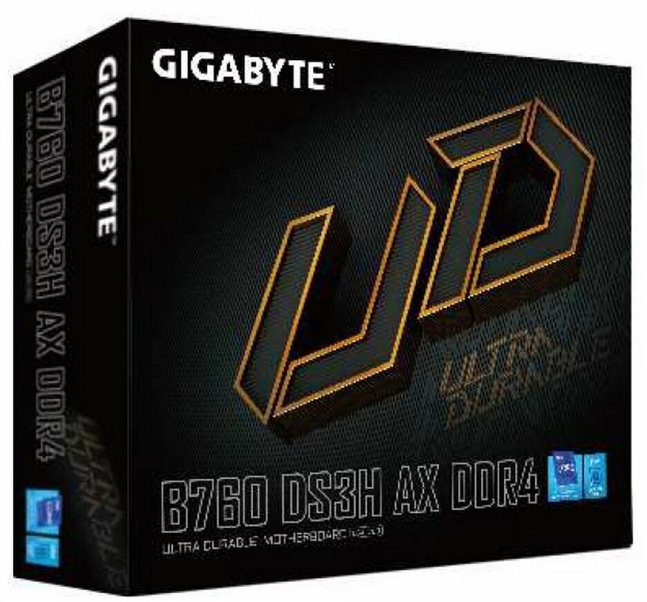 Материнская плата ATX GIGABYTE (LGA1700, B760, 4*DDR4 (5333), 4*SATA 6G RAID, 2*M.2, 5*PCIE, Glan, WiFi, BT, HDMI, DP, USB Type-C, U - фото №4