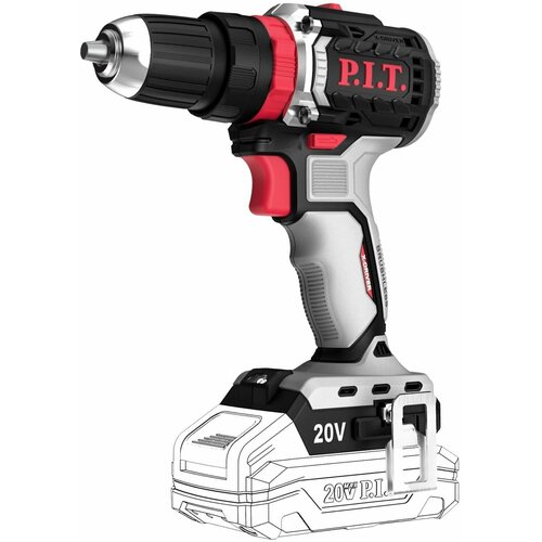 Дрель ударная бесщеточная аккумуляторная PIT PSB20H-10C SOLO без АКБ и ЗУ на системе OnePower электроинструмент подарок на день рождения мужчине любимому папе дедушке парню 493000₽