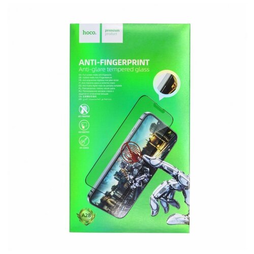 Защитное стекло на iPhone 13 mini (5.4) A28, HOCO, Full screen matte super clear anti-fingerprint, черное