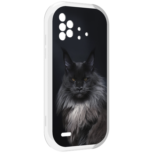 Чехол MyPads кошка мейн кун 2 для UMIDIGI Bison X10 / X10 Pro задняя-панель-накладка-бампер