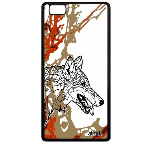 фото Чехол на телефон huawei p8 lite 2015, "волк" одинокий wolf utaupia