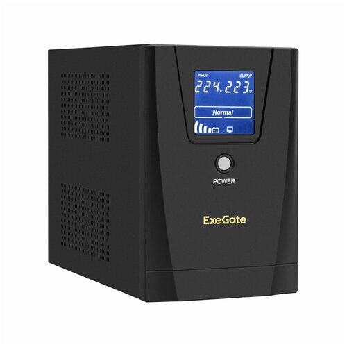  ExeGate SpecialPro Smart LLB-1200. LCD. AVR.8C13 <1200VA/750W, LCD, AVR, 8*C13,  , Black> EP285493RUS