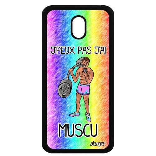 фото Чехол для мобильного samsung galaxy j3 2017, "не могу - у меня бодибилдинг!" качок юмор utaupia