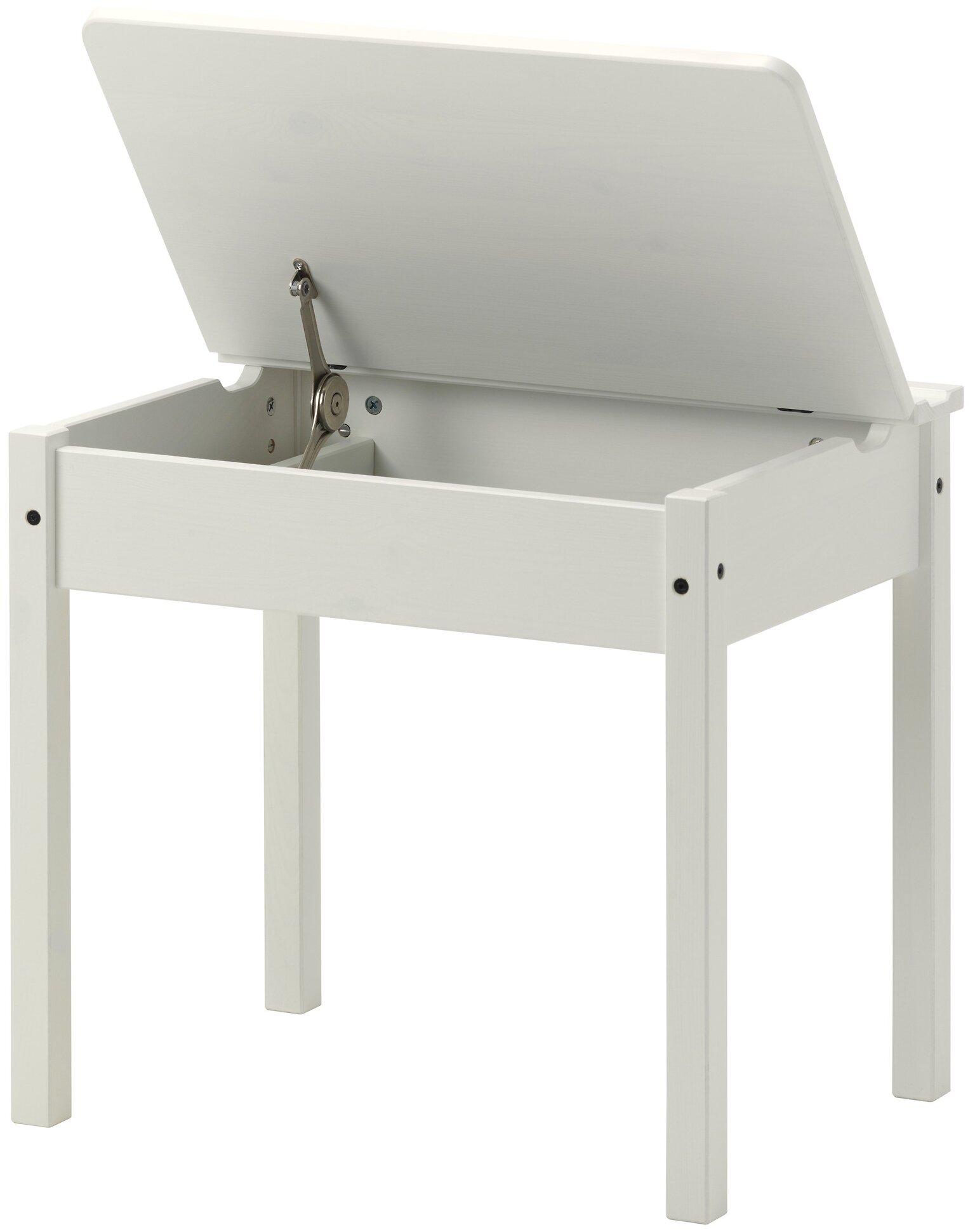 SUNDVIK сундвик стол с отделением для хранения 60x45 см белый - фотография № 2