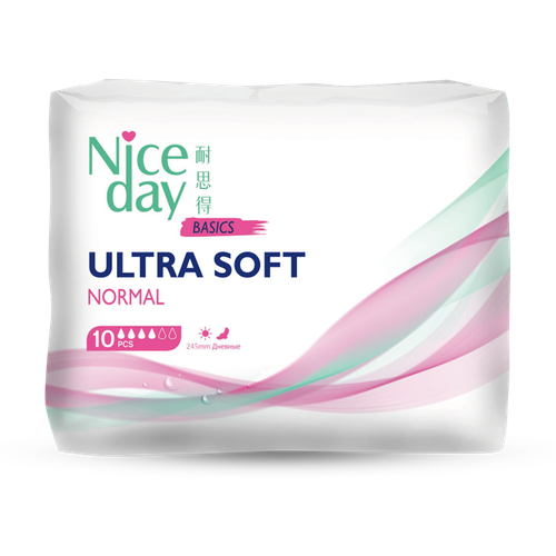 Женские дневные прокладки NiceDay Ultra Soft Normal 245мм. 10шт.