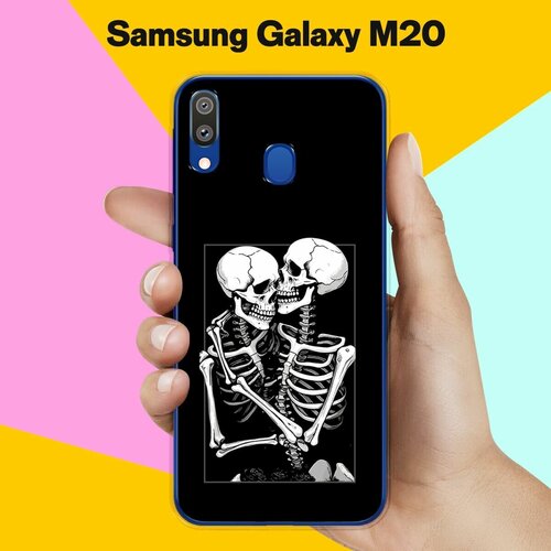 Силиконовый чехол на Samsung Galaxy M20 Скелеты / для Самсунг Галакси М20