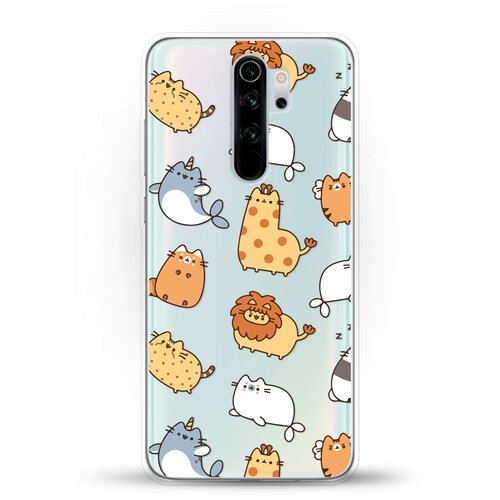 фото Силиконовый чехол котики на xiaomi redmi note 8 pro andy & paul