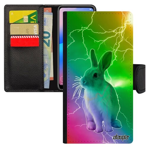 фото Чехол книжка на смартфон galaxy s8, "кролик" грызун заяц utaupia