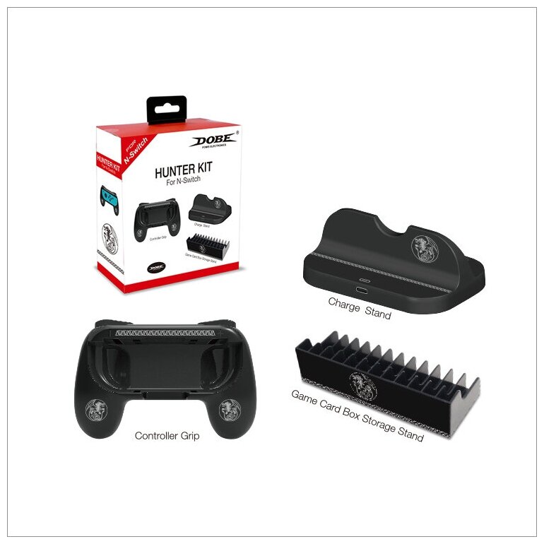 Dobe Комплект аксессуаров Hunter Kit для консоли Nintendo Switch (TNS-860) черный