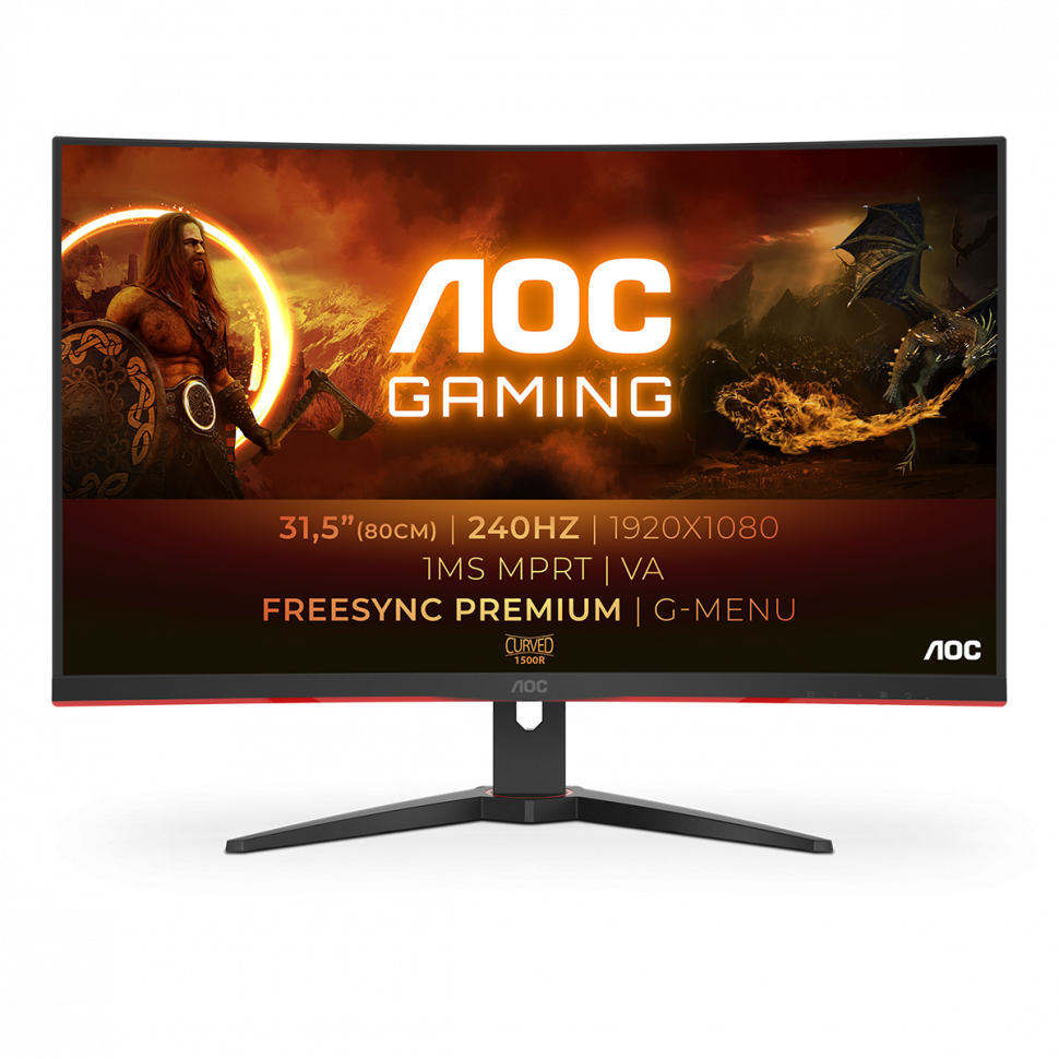 Игровой монитор AOC GAMING C32G2ZE/BK