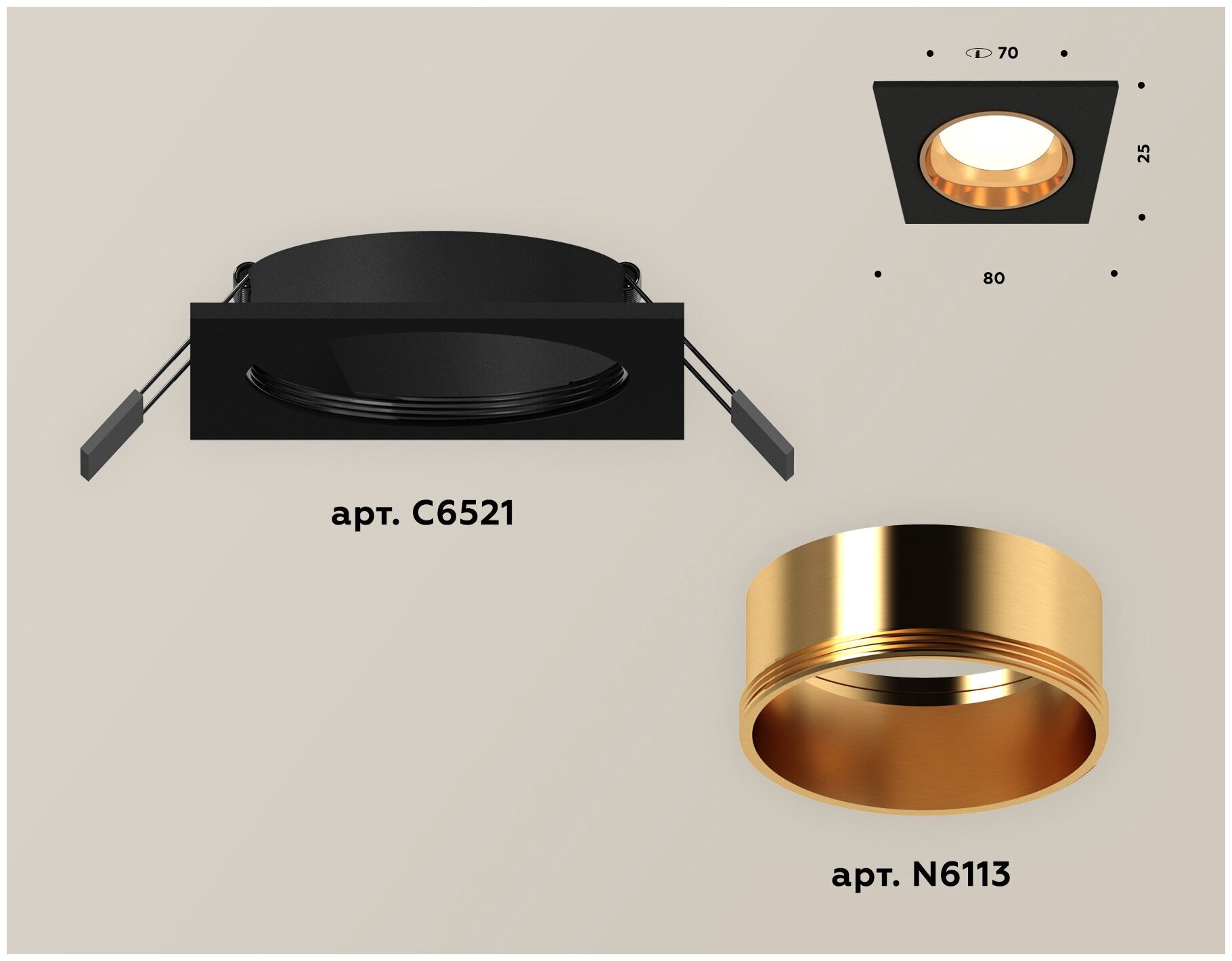 Встраиваемый светильник Ambrella Light Techno XC6521004 (C6521, N6113) - фотография № 2