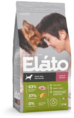 Elato Holistic корм для собак мелких пород с ягненком и олениной, 2кг