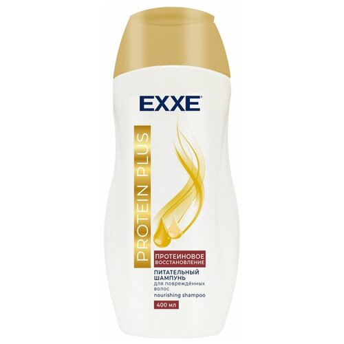 Шампунь питательный EXXE Protein Plus Протеиновое восстановление, для всех типов волос, 400 мл шампунь для волос exxe шампунь питательный protein plus протеиновое восстановление