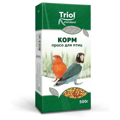 Triol корм Standard Просо для птиц, 500 г, 2 уп.