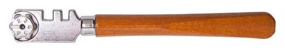 стеклорез 6-роликовый с пластмассовой ручкой t4p 2706001 - фото №1