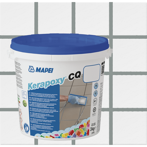 Затирка Mapei Kerapoxy CQ, 3 кг, 3 л, 282 grigio bardiglio