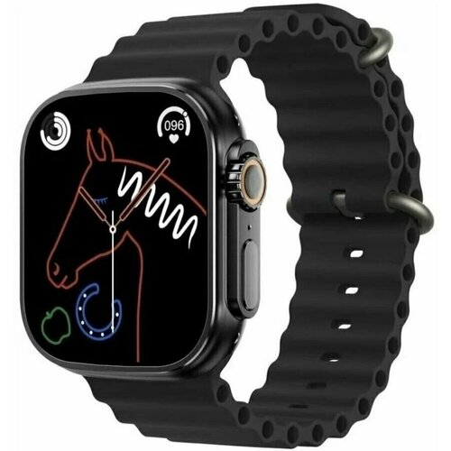 Умные смарт часы HOCO Y12 Ultra черные наручные смарт-часы фитнес браслет для телефона смартфона 225000₽