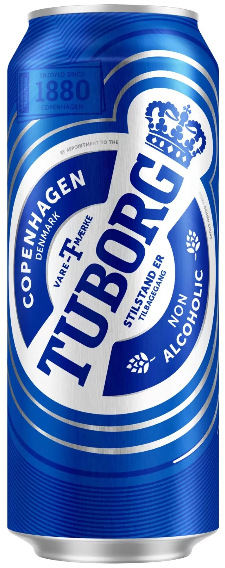 Пиво безалкогольное светлое Tuborg Non-Alco 0.45 л , 24 шт.