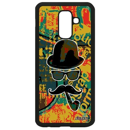 фото Чехол на мобильный galaxy a6 plus 2018, "мистер усы" чарли utaupia