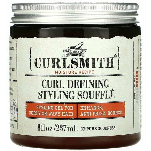 Curlsmith, Гель Курстард для кудрявых, вьющихся волос Curl Defining Styling Souffle, 237 мл la biosthetique средство для укладки локонов с эффектом сияния curl defining styling fluid 125 мл