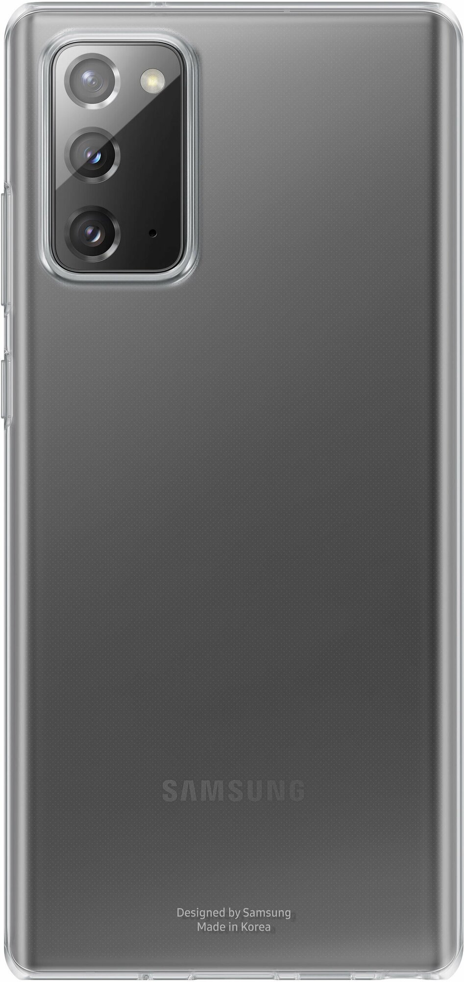 Чехол (клип-кейс) SAMSUNG Clear Cover, для Samsung Galaxy Note 20, прозрачный [ef-qn980ttegru] - фото №1