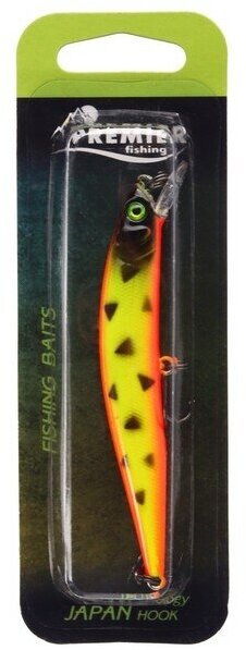 PREMIER fishing Воблер PREMIER Minnow-pro, 9 см, 8.3 г, минноу, плавающий (0.4-1.2 м), цвет 010 (PR-M90-010/1)