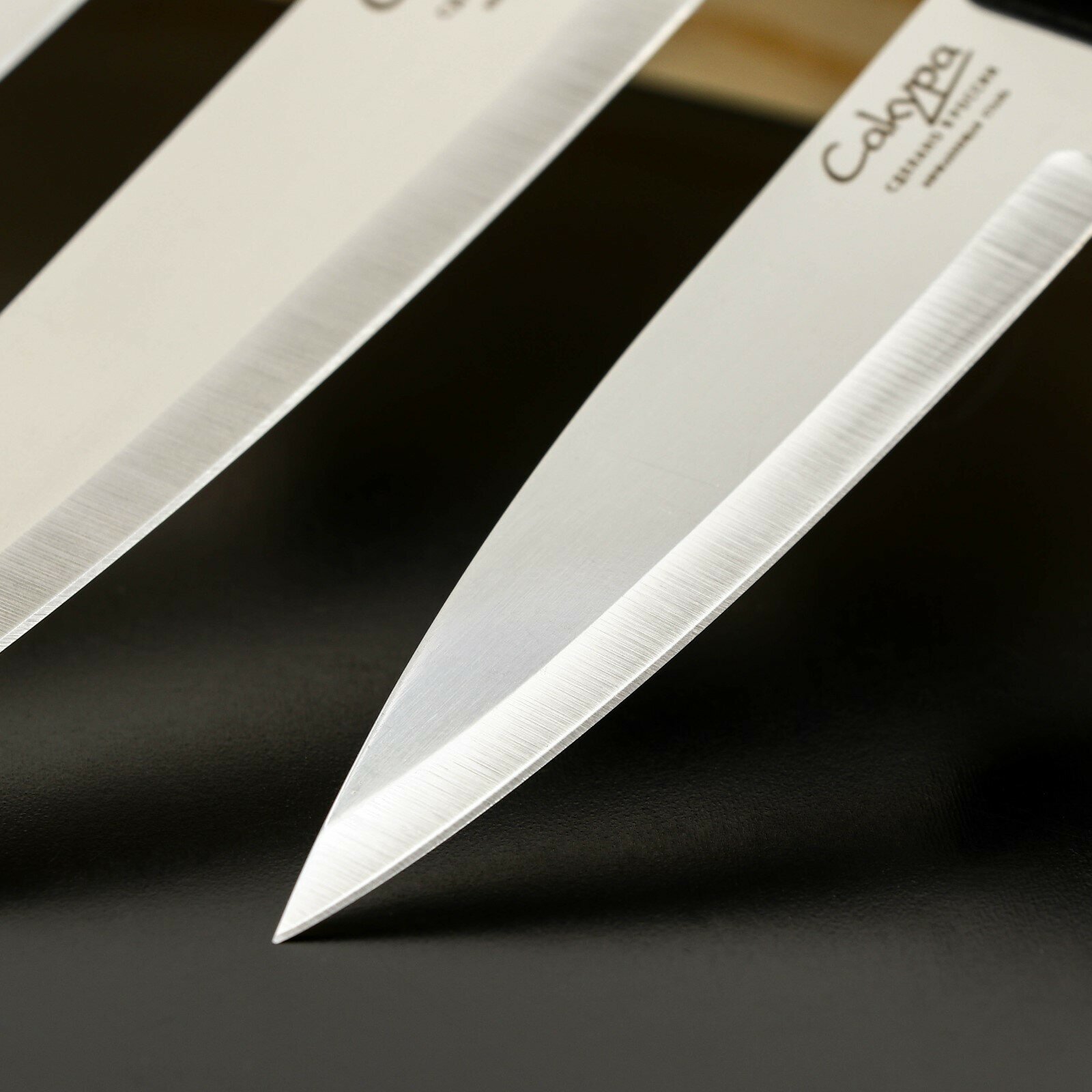 Libra Plast Набор ножей «Сакура», 3 шт, лезвие 9 см, 12 см, 15 см - фотография № 3