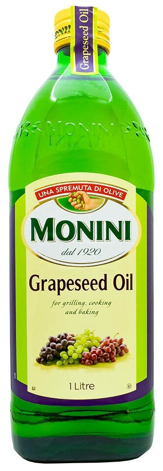 Масло Monini из виноградных косточек рафинированное Grapeseed Oil, 1л