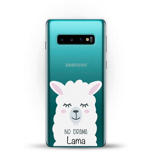 фото Силиконовый чехол лама на samsung galaxy s10 andy & paul
