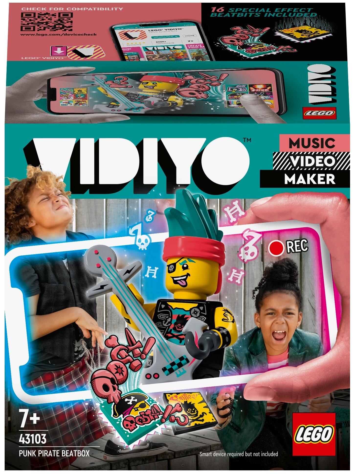 Конструктор LEGO VIDIYO 43103 Битбокс Пирата Панка, 73 дет.