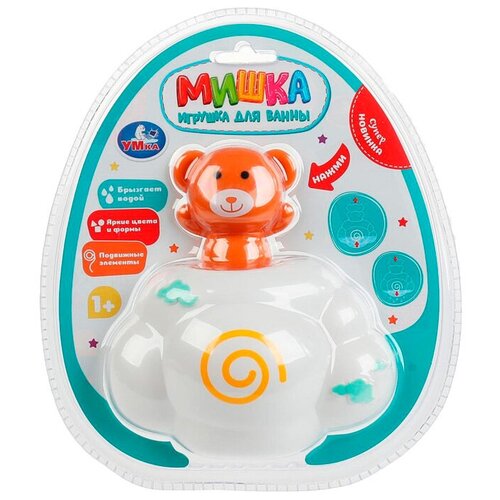 Игрушка для ванны Мишка ZY1221216-R /96/ игровой набор утюг детский с эффектом пара и вибрацией брызгает водой размер 22 х 10 х 12 см