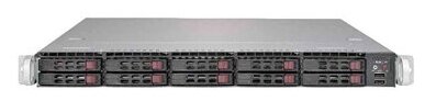 SYS-1029U-TR4 1U, 2xLGA3647 (up to 205W), iC621 (X11DPU), 24xDDR4, up to 10x2.5 HDD, 4x1GbE, 2x PCIEx16, 1x PCIEx8 LP, 1x PCIEx8 internal LP, 2x 750W,