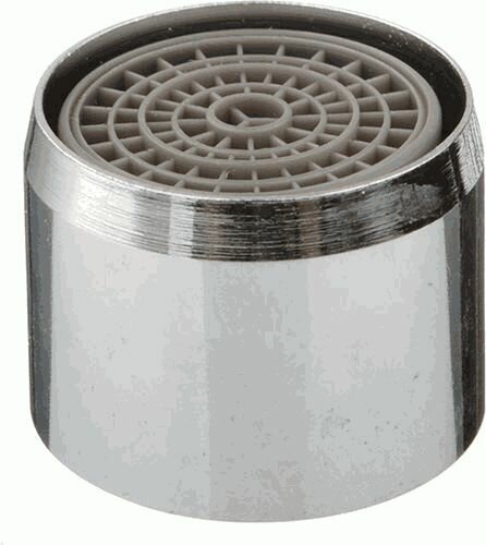 фото Аэратор латунный на кран, внутренняя резьба М22, пластиковая сетка, на излив смесителя