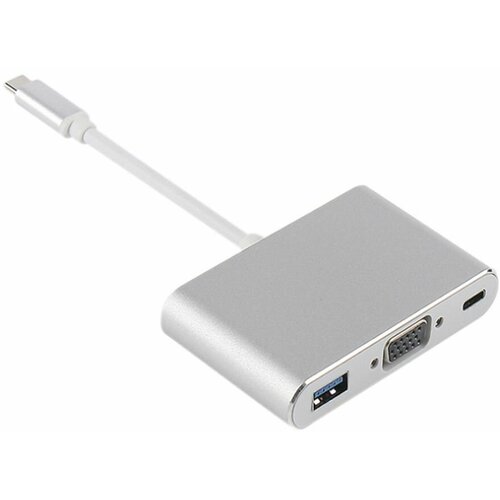 Переходник (штекер TYPE-C - гнездо USB 3.0/VGA/TYPE-C) 15см Орбита OT-AVW55 переходник штекер usb в 2 0 гнездо type c орбита ot pcc31