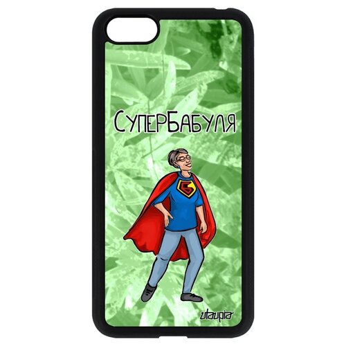фото Чехол для смартфона huawei y5 2018, "супербабуля" смешной бабушка utaupia