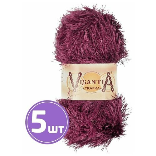 Пряжа VISANTIA TRAFKA, 0086 винный, 5 шт. по 100 г