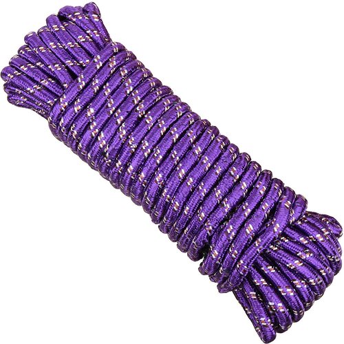 Шнур бытовой плетенный 20м д11мм «Практичный» нейлон, цвета микс