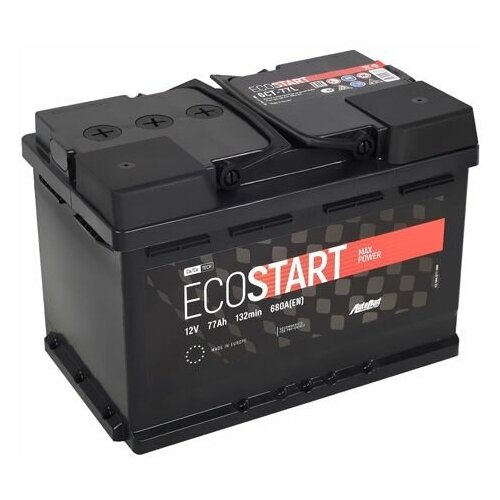 Аккумулятор Ecostart 77 Ач 680А прямая полярность