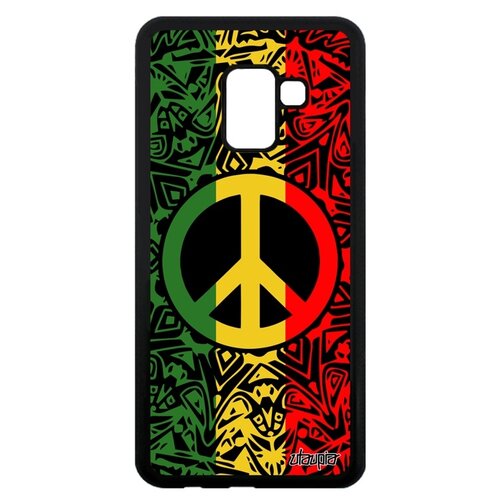 фото Чехол для телефонов galaxy a8 2018, "peace and love" стрит-арт рисунок utaupia